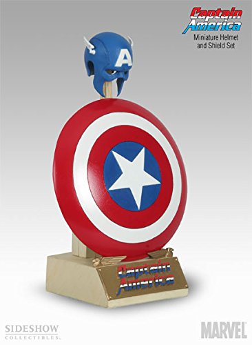 Captain America Shield and Cowl Marvel 1/4 Scale Archive Set By Sideshow Collectibles Limited to 1000