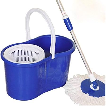 Stainless Steel Spin Mop 360 with reusable microfiber mop head