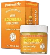 Puremedy Just Calendula Herbal Salve, All Natural Marigold Multi-Purpose Skin Ointment Soothes an...