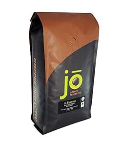 JO ESPRESSO: 2 lb, Medium Dark Roast, Whole Bean Organic Arabica Espresso Coffee, USDA Certified Organic Espresso, NON-GMO, Fair Trade Certified, Gluten Free Gourmet Espresso Beans by Jo Coffee
