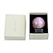 50mm Natural Carved Rose Quartz Ball Healing Crystal Sphere with Glass Base