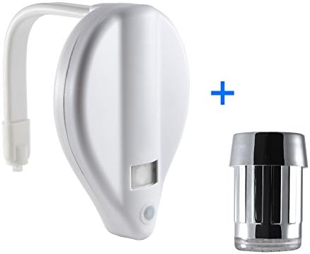 Motion Activated Toilet Night light,LED Water Faucet Pack, for Midnight Convenience and Children Funny Potty by BestMaxs