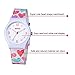 Zeiger New Easy Read Time Teacher Teen Plastic Young Girls Children Kids Watches, Lovely Heart Silicon Band (White)