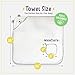 Baby Bath Essentials by Rose & Remy - Bamboo Hooded Towel & Washcloth Gift Set - Unique Baby Shower Registry Present for Newborn Boys or Girls! Bonus Wooden Baby Brush & Comb Included!