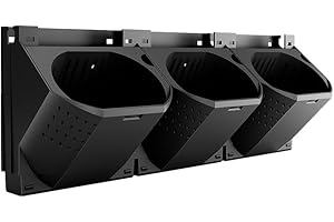 Reaeng Self Watering Wall Planter with 3 Pots, Vertical Garden Planter for Indoor Plants, Mounted planters Hanging Flower Herbs Vegetables, Wall Garden for Home