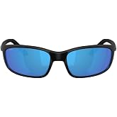 Costa Del Mar Sunglasses for Men-Brine II Mens Polarized Sunglasses 580G 59 | Polarized Fishing Glasses with UV Protection - Costa Sunglasses for Boating, Beach &amp; Driving - 580G, 59