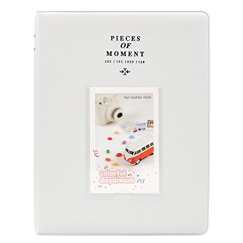 Ablus 128 Pockets Mini Photo Album for Fujifilm Instax Mini 7s 8 8+ 9 25 26 50s 70 90 Instant Camera & Name Card (Smokey White) - Thumbnail 4