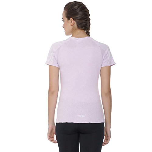 campus sutra self design women round neck purple sports jersey