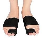 Bunion Toe Straighteners 1 Pair - ANMADE Unixes Orthopedic Bunion Corrector with Velcro Adjustable Toe Bunion Separators Stretchers for Therapeutic Relief of Hallux Valgus, Big Toe Joint, Hammer Toe