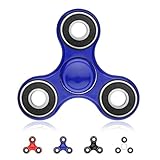 COEO Finger Spinner Help Attention Focusing Durable ABS Construction NON 3D Printed Version 360 Rotation Tri-Spinner Toy Stress Reducer (Blue)