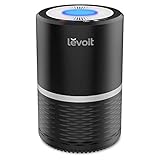 LEVOIT Air Purifier for Home Smokers Allergies and Pets Hair, True HEPA Filter, Quiet in Bedroom, Filtration System Cleaner Eliminators, Odor Smoke Dust Mold, Night Light, Black, 2-Yr Warranty,LV-H132