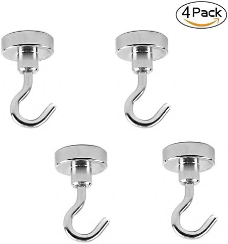 Magnetic Hooks,Musesland Strong 40lb Neodymium Heavy Duty Indoor/Outdoor Kitchen Magnets Hook