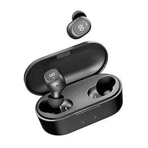 Echte draadloze oordopjes, SoundPEATS TrueFree + 5.0 Bluetooth-koptelefoon in-ear stereo hoofdtelefoon, TrueWireless…