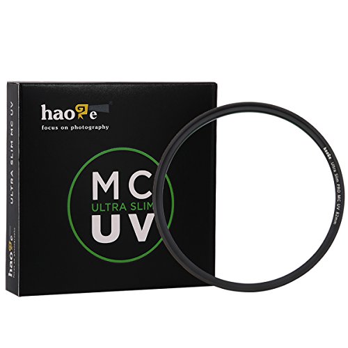 Haoge 82mm Ultra Slim MC UV Protection Multicoated Ultraviolet Lens Filter for Canon EF 24-70mm 16-35mm f/2.8L II USM Lens, Fuji Fujifilm Fujinon GF 23mm F4 R LM WR Lens