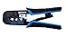 Ratcheting Modular Crimper/Stripper/Cutter - (RJ45, RJ11/RJ12, ethernet, phone - cat5e / cat6 crimp tool), IP Cam Talk