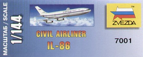 1:144 Sivil Airliner Il-86 Model Plane Kit