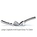 Garlic Press - Top Grade Stainless Steel for Effortless Pressing of Garlic Cloves, Ginger, Small Potato & More - Best Crushing and Mincing Kitchen Tool with Ergonomic Non-Slip Handle W/ BONUS Peeler