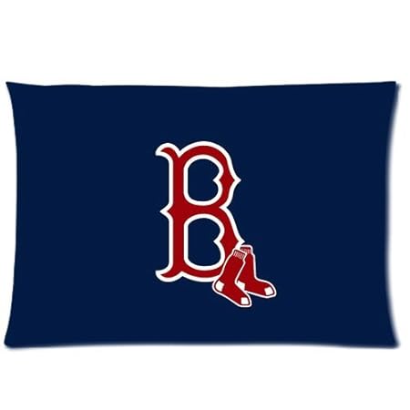 Custom Boston Red Sox Pillowcase Standard Size 20x30 Cotton Pillow