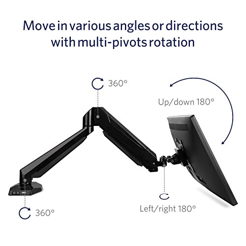 image for Computer Monitor Desk Mount, BESTEK Single Arm Adjustable LCD Monitor 