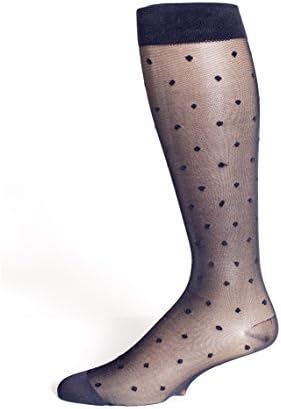 Rejuva 20-30 mmHg Graduated Compression Stockings, Sheer Dot Pattern, Knee High