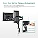 EleTab Dual Monitor Mount Stand – Height Adjustable Monitor Arm Stand Fully Articulating Gas Spring Desk Mount Fits for 2 Screens 17 to 32 inchesthumb 3