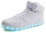 Comfortgo Kid High Top Classic LED Light Up Shoes Girl Boy Fashion Sneakers (Toddler/Little Kid/Big Kid)