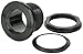 LIFEGARD Aquatics Standard Threaded Bulkhead Kit for Fish Aquariums – High-Impact Resistant PVC – Includes Bulkhead Fitting, Gasket, Lock Nut – Jet Black – 2 Inch