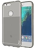 Google Pixel XL Case, Tauri [Scratch Resistant] Ultra Slim Thin Clear Flexible Soft TPU Protective Case Cover for Google Pixel XL - Smoke Black