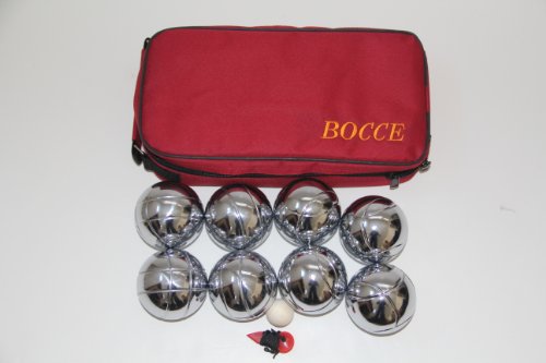 73mm Metal Bocce/Petanque Set with red bag - single by BuyBocceBalls