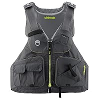 Nrs Chinook Fishing Pfd Life Jacket Charcoal L/XL