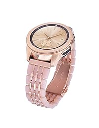 Cagos   Correa de reloj Samsung Galaxy (1.654 in), 0.787 in, correa de metal + correa de malla Milanese Loop para Galaxy Watch 1.654 in Garmin Vivoactive 3  Ticwatch E Smartwatch
