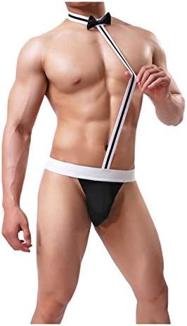 qison Mens Clothes Elastic Polyester Fiber Clothes Pants Black