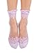 Hestya 7 Pairs Ultrathin Lace Socks Elastic Transparent Short Socks Anti-slip Socks for Women and Girls (7 Colors)