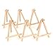 Tosnail 9" Tall Natural Pine Wood Tripod Easel Photo Painting Display Portable Tripod Holder Stand, 6 Pack primary