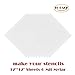 10 Pack 6 Mil 12 x 12 inch Blank Stencil Sheets- Perfect for Use with Cricut & Silhouette Machines(Mylar Material)