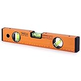 Tacklife MT-L03 12-Inch Level Aluminum Alloy Magnetic Torpedo Level Plumb/Level/45-Degree Measuring Shock Resistant Spirit Level with Standard and Metric Rulers