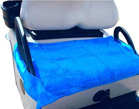 Nif Tee Seat Golf Cart Bench Seat Cover, Made of Soft 100% Cotton Washable Velour Terry Cloth, Fits All Standard Electric Golf Carts, Keeps Golfers Comfortable on the Greens Year Around, (Royal Blue)