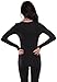Active Products Womens Basic Athletic Fitted Plain Long Sleeves Round Crew Neck T Shirt Small Black