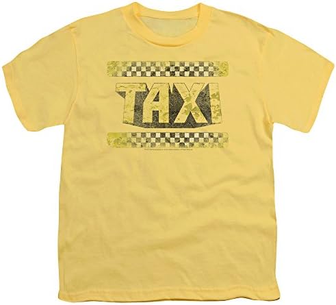 Taxi 1980's Comedy Sitcom TV Series Tire Tracks Logo Big Boys T-Shirt Tee