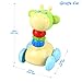 Peradix Crawling Baby Toy Push and Go Giraffe Rattle Car Toy (Random Color)