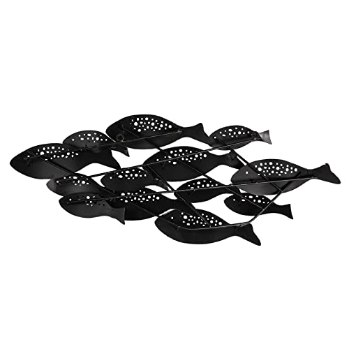 Danya B. School of Fish Modern Metal Wall Art, Perfect for Coastal