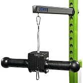 Grip Freak Power Rack Arm 'Suspended' Fat Grip Wrist Roller - Grip Trainer - Forearm Gripper with Dumbbell Hook - Forearm Workout Tool - Best Grip Strengthener Ever!