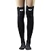 Polytree Womens 3D Cartoon Animal Pattern Knee High Socks (Dark Grey)