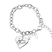 Justin Bieber Signature Heart Charm Bracelet