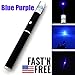 SALM Tactical Blue Hunting Rifle Scope Sight Laser Pen Demo Pen Pointer Projector Flashlight LED Interactive Baton Funny Laser Toy (Blue)