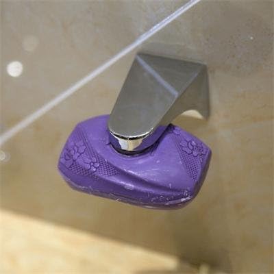 Portable Magnetic Soap Holder Adhesion Wall Soap Dish Sink Bathroom Using Silver Color