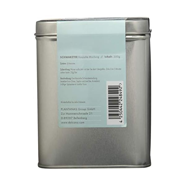 Dolcana Schwarztee Russische Mischung, 1-er Pack (1 x 200 g Dose) – Bild 3