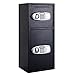Giantex Safe Box Security Lock Box with Double Door and Keys Digital Safe Depository Drop Box Safes Home Office Security Lock for Gun Cash Valuable Storage