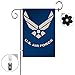 Bonsai Tree Burlap us Air Force Spring Garden Flags 12x18 Prime Double-Sided Yard Outdoor Decorative Flag Banner Stopper & Anti-Wind Clip...