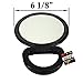 2 Pack of COTU (R) 2-Sided 1X or 3X Magnifying Mirror with Plastic Hand-held Handle or Table Stand - 6-1/8” Diameter